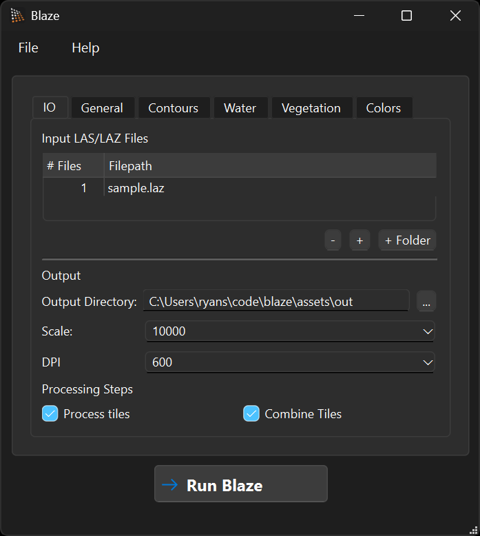 Blaze open screen
